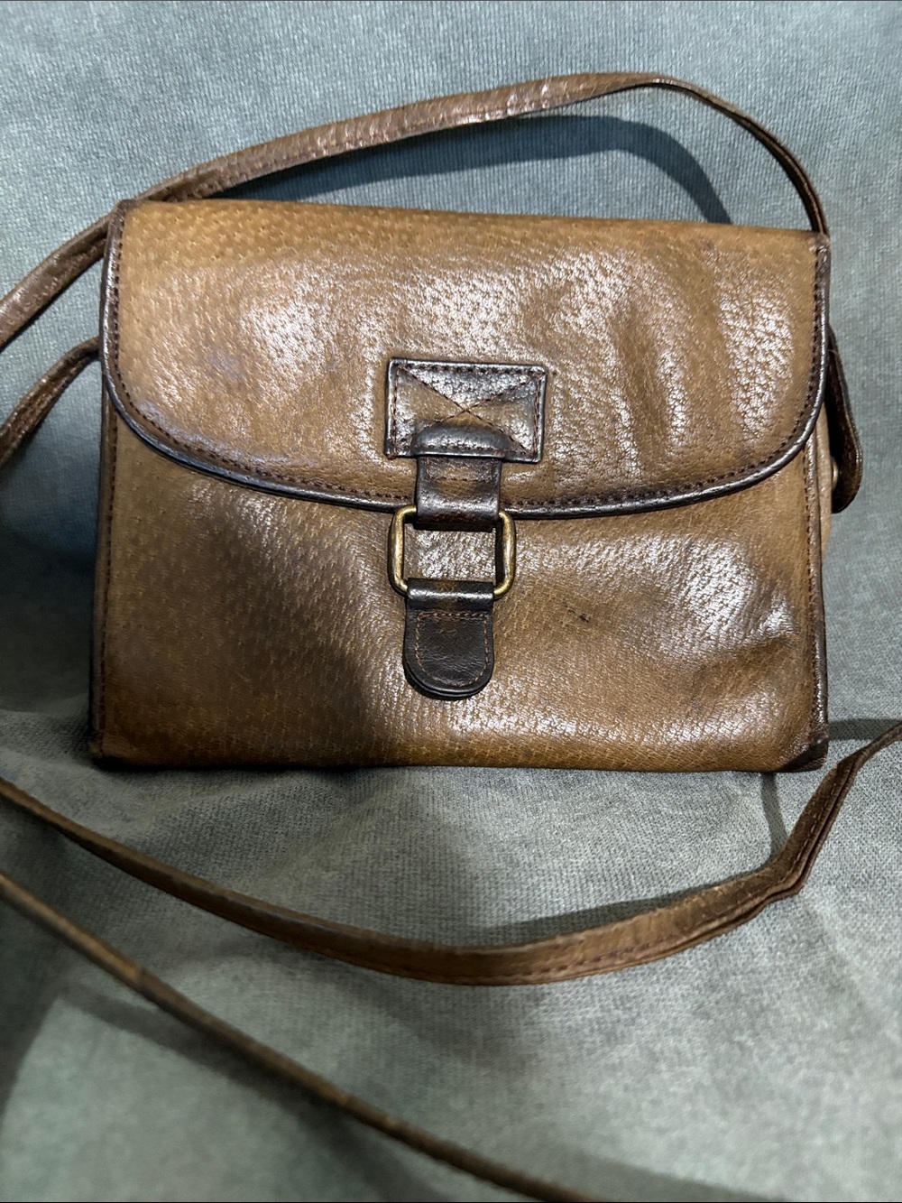 Brown Leather Crossbody Bag - Classic Everyday Style